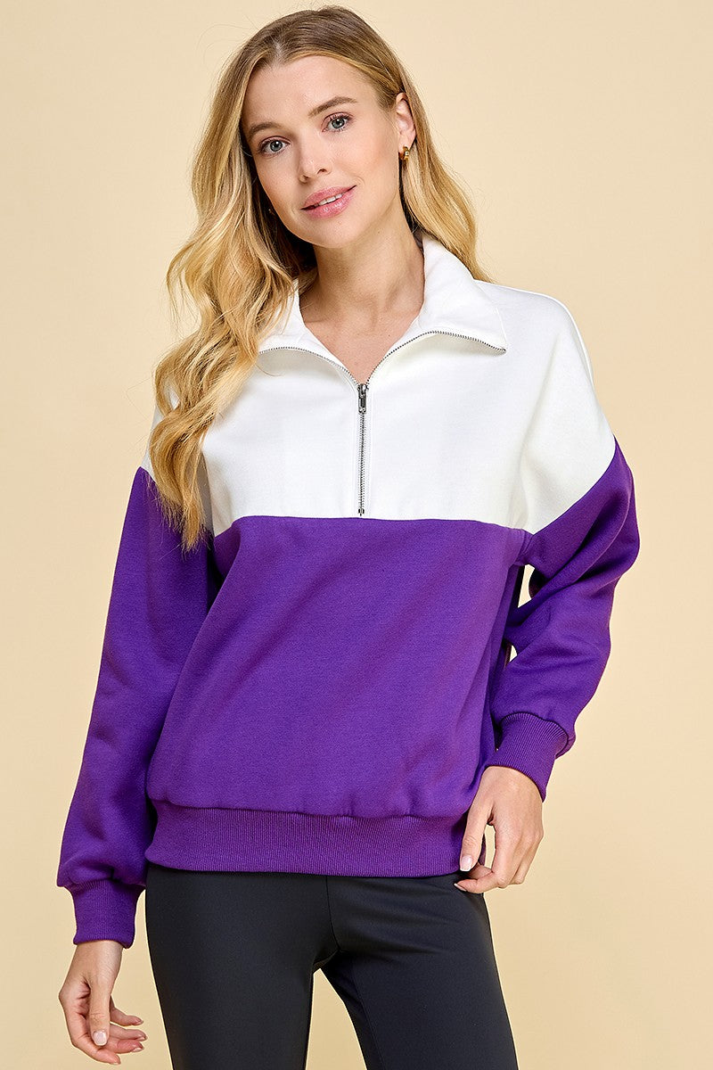 Pull Over Sweatshirt, Purple