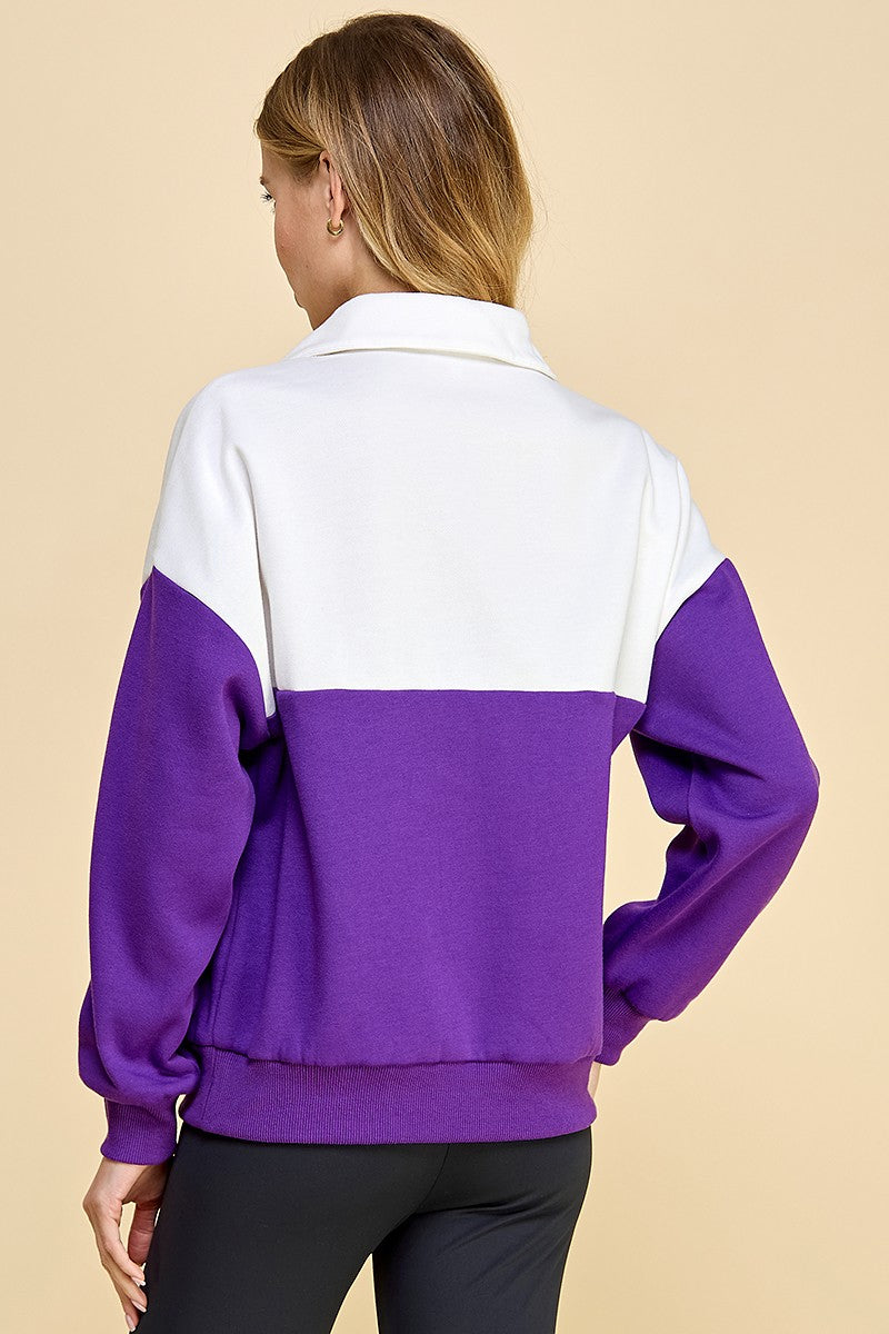 Pull Over Sweatshirt, Purple