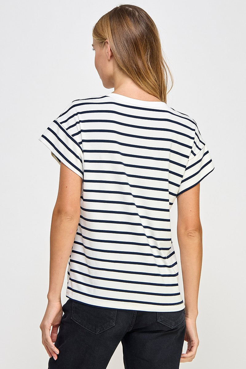 Stripe T-Shirt, Navy