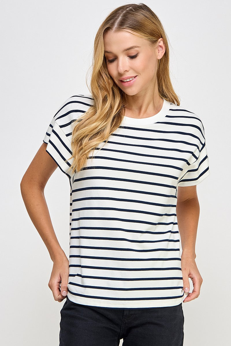 Stripe T-Shirt, Navy