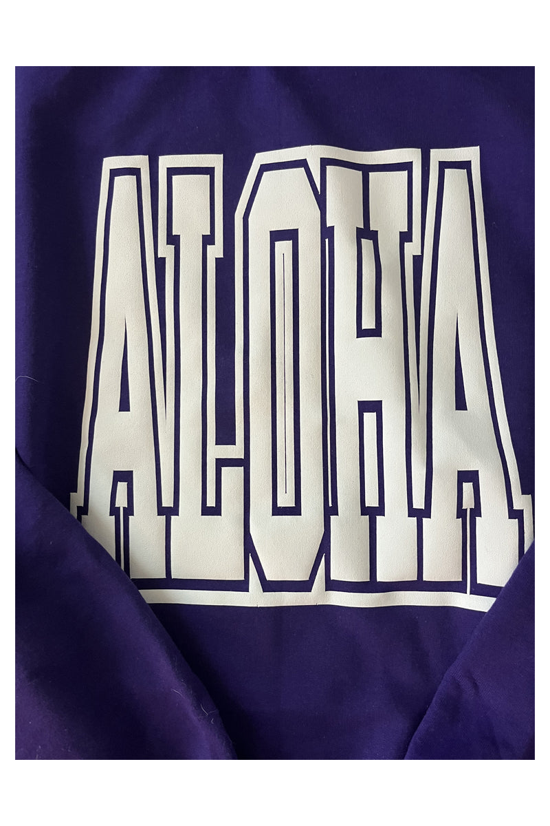 Aloha Sweatshirt, Purple